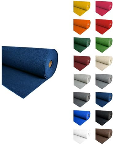 Jardin202 - Alfombra para Eventos Moqueta Ferial | 2m Ancho 2 Metros (Ancho) x 15 Metros (Largo) (28 - Azul Marino)