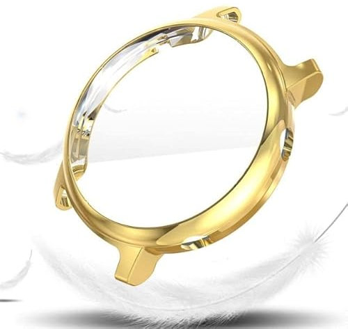 XoTek Schutzhülle Full Cover Case für Huawei Watch GT 3 42mm / 46mm Screen Protector (GT3 42mm, Gold)