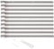 CelinaSun Brise-Vue Balcon 0,75 x 3 m Gris Clair Blanc HDPE Panneau de clôture avec Serre-câbles Respirant Bordure de Balcon
