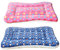 Hileyu 2 STK Kleintier Plüschbett,Warme Katze Hunde Decke Schlafkissen Pet Pad Flauschige Bettmatte für Meerschweinchen, Hamster, Kaninchen, Kätzchen, Häschen, 30 x 30cm (Rosa, dunkelblau)
