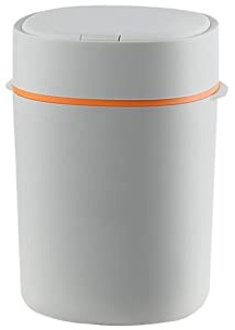 TOMYEUS Poubelle Corbelle créative peut ménage avec des poubelles de type push Corbeille papiers (Color : Gray)