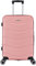 TROLLEY ADC - Valise Cabine 55x34x23 - Rigide, Légère 2,5 Kg - 39 litres - 4 Doubles Roues Silencieuses - Maniable, Pratique et Étanche - Collection Wall - Rose Gold