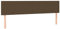 vidaXL Kopfteil 2 STK., Bettkopfteil mit Holzbeinen, Höhenverstellbar Polsterkopfteil für Bett, Betthaupt Bettzubehör Schlafzimmer, Dunkelbraun 100x5x78/88 cm Stoff