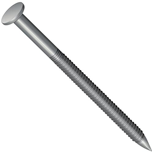 Nails for Wood Annular Ring Nail Shank Clout Panel Pins Floorboard 25mm / 1inches (Pack of 300 Pieces), Fence, Panels, Decking, Stud Walls, Deck Boards and Any Other DIY Project