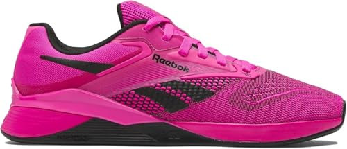Reebok Baskets Nano X4 pour femme, Rose laser/noir/rose laser, 39 EU