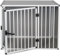Hundekäfig/Hundebox BLUF - Aluminium Top Qualität Hundekäfig für zuhause, hundetransportbox Auto Alu und transportbox. Europäischer Qualitätsproduktion. (Hundebox L - L91cm x B60cm x H71cm)