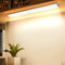 LEPOTEC 52 LED Night Light for Indoor Use, Rechargeable Battery Powered Motion Sensor Lighting Perfect for Wardrobes, Drawers, Hallway, Bedroom, Silver (1 Piece)