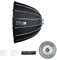 Triopo Softbox parabólico de 27,5 pulgadas/70 cm Cajas Blandas con Montura Bowens, configuración rápida, para Aputure 120d Light Dome Godox SL60w NEEWER RGB CB60 y Otras Luces con Montura Bowens