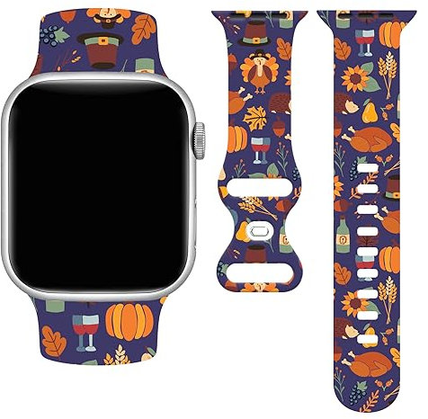LKJHGFDSA 5 Thanksgiving Türkei Uhrenarmband 38 mm
