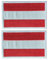 2 Pcs Klett Patch Österreich Flagge Abzeichen, Europa Flaggen Emblem Bestickter Aufnäher Militär für Hüte, Taschen, Jacken, Jeans, Westen, Mützen, Rucksäcken (Österreich)