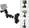 HAFOKO C08 Aluminium-Smartphone-Zaunhalterung, kompatibel mit GoPro/Mevo Start/DJI Osmo Pocket/DJI Action/Insta360/Akaso Action-Kamera, Game Changer, Montageset für Baseball, Tennis, Pickleball