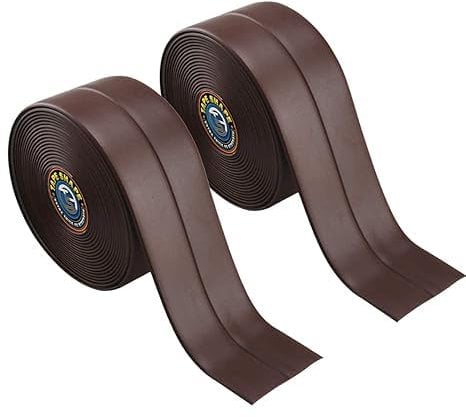 4All Cinta selladora impermeable autoadhesiva para fregadero, baño, PVC blanco para baño, inodoro, bañera (marrón, 38 mm x 3,2 m)