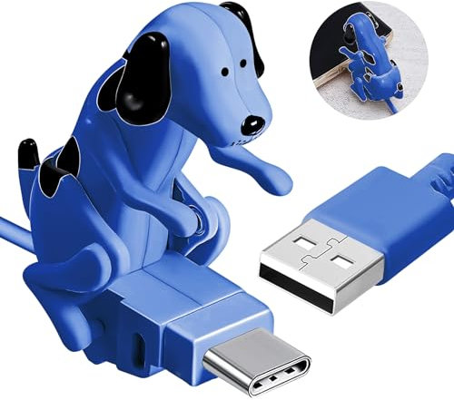 Fourmor Fun Dog Schnellladekabel - Hunde-Ladekabel, Tragbares Ladekabel, Ladegerät USB Kabel für Smartphone Hundespielzeug für iPhone Typ-C Verschiedene Telefonmodelle.