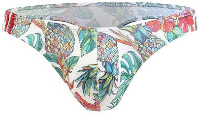 Maiclaice Uomo Seta di Ghiaccio Perizoma Vita Basso Bikini Slip Biancheria Intima