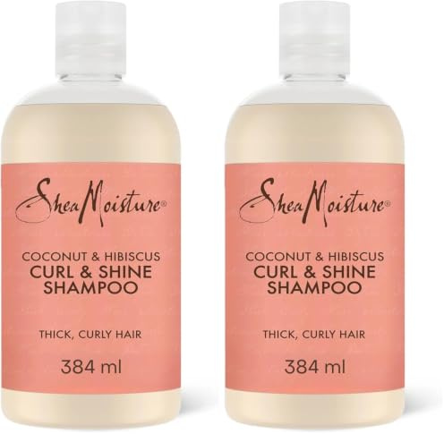 SheaMoisture Shampooing Noix de Coco & Hibiscus 384ml (Lot de 2)