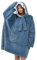 Viviland Kapuzenpullover, übergroßes Sweatshirt, superweich, warm, bequem, riesiger Pullover mit großer Vordertasche, Geschenke für Damen, Herren, Teenager, Haifisch