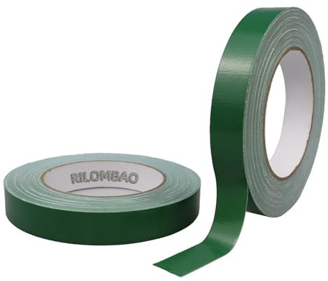 RILOMBAO Nastro floreale verde, 2 pezzi, nastro avvolgente per steli di fiori da 2 cm, nastro impermeabile per fioristi, nastro adesivo multiuso per rilegatura di mazzi di fiori freschi, mazzi di