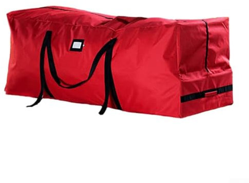 HBALDTEDC Christmas Tree Storage Bag, Christmas Tree Storage Bag On Wheels Efficient Storage For Christmas Tree(Red)