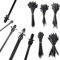 200 Pieces Serre Cable Plastique, 5 Tailles Attache Cable, Autobloquantes Attache Cable Electrique Noir, pour Montage Sur Voiture, Bâtiment, Wire Bundling (noir)