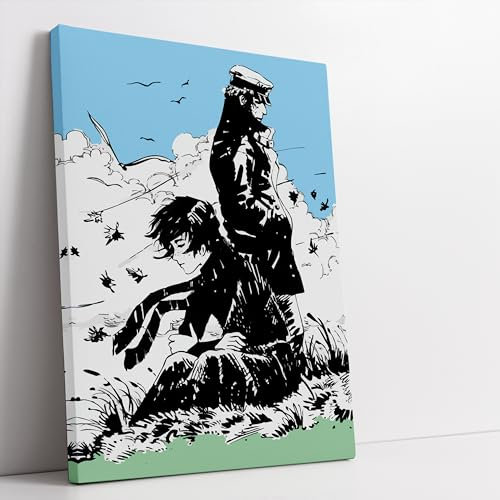 Corto Maltese Arrivederci Riproduzione Artistica- Poster su tela SENZA CORNICE per arredamento casa e ufficio - Decorazione murale e tela da parete 30x42cm