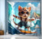 NEJLCTOROUS Duschvorhang Lustig 200x200,Katze Bad Duschvorhänge Motiv Kinder Badewanne Vorhang Wasserdicht Polyester Stoff Waschbar Badvorhang,200 hoch