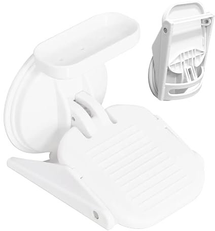 Foldable Shower Stool for Shaving Legs Shower Step Non-Slip Suction Cups Detachable Shelf Bathtub Foot Rest for Elderly