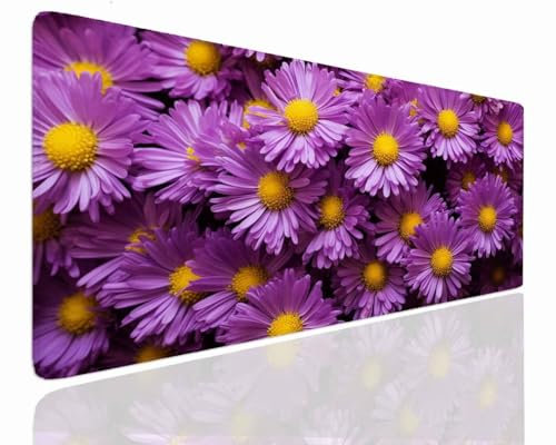Tapis de Souris de Jeu 1400x800x4mm Tapis Souris XXL Gamer Grand Tapis de Souris Jaune sous Main Bureau Antidérapant étanche, Tapis Souris Gamer à Bords Cousus pour Jeux, Ordinateur, PC J-1182