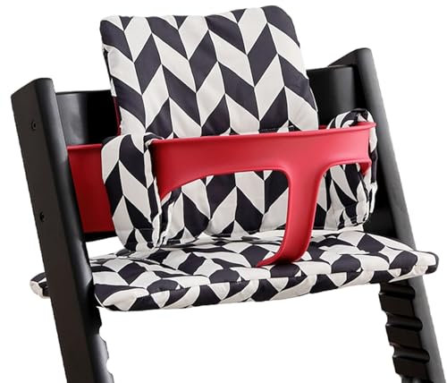 Hochstuhl Kissen für Stokke Tripp Trapp, Rutschfest Hochstuhl Sitzkissen Set, Bio Baumwolle Baby Sitzkissen, Verdickung Weiches Sitzkissen für Baby & Kids mit Klettverschluss, Hochstuhlzubehör (C)