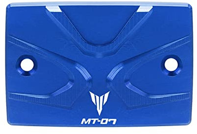 BCOTNHZT Motorrad MT Mt 07 Vorne Hinten Bremsflüssigkeitsbehälter Deckel Abdeckung Für YH MT-07 2014 2015 2016 2017 2018 2019 2020 Mt-07(BLAU)