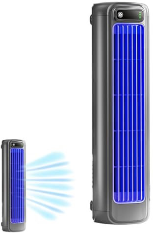 Migilife Cooling Ace, Sherum/Graddi/Yifare/Libiyi/Pubyfun Cooling Ace Portable Air Conditioner, Kabellos aufladbare Klimaanlage, Tragbarer Leiser Mobiles Klimagerät mit 3 Geschwindigkeiten (Grau)