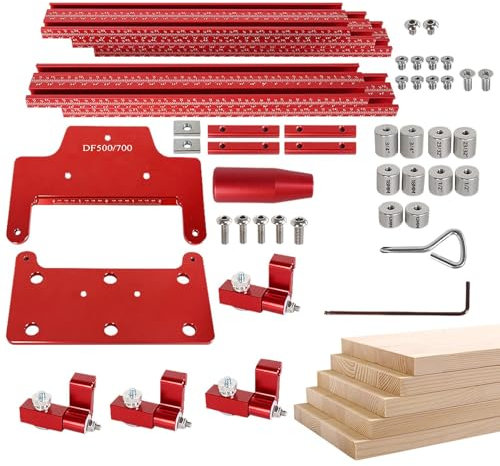 Wusideday Oberfräse Parallelanschlag, Aluminium Säge Verlängerungs Führungsschiene, Zubehör Für Möbelbau Und Plattenverbindung Präzisionsschnitt Führungshilfe