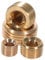 Healifty 1Set Brass Hexagonal Tubing Connector Hose End Cap Coupling Plug Kit for Water Sprinkler Systems and Leak Resistant Brass Material Lightweight