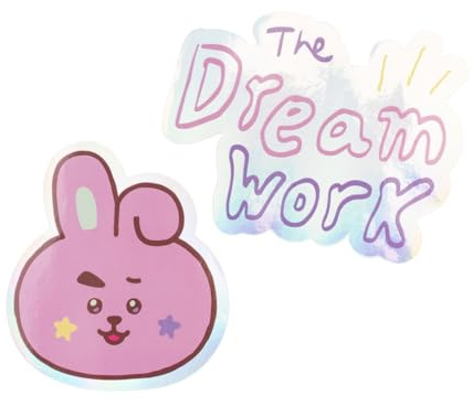 Grupo Erik Sticker Aufkleber Abziehbild BT21 Cooky Set - wasserabweisende Aufkleber Kwaii BT21 Merch Geschenke