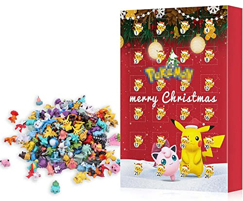 Adventskalender 2025,24 Mini Cartoon Figuren,Weihnachten Countdown Kalender,Weihnachts Adventskalender Geschenkbox,Weihnachts Schule Weihnachtsgeschenke Kleinigkeiten
