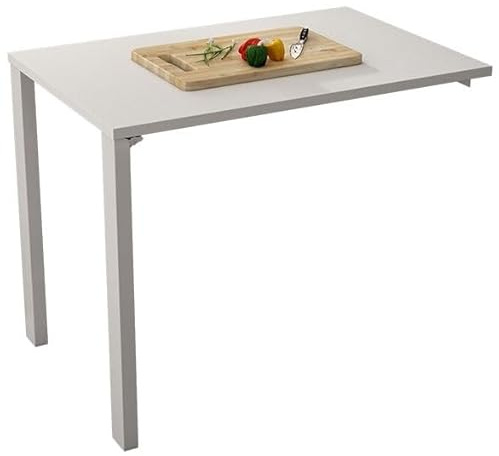 JingNian Wandtisch Klappbar, Wandklapptisch Platzsparend, Herunterklappbarer Schreibtisch Schwebend, Klappbare Werkbank oder Esstisch für Kleine Wohnungen, Küche, Arbeitszimmer(80x60x80cm)