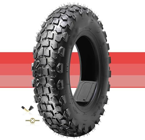 Upgraded Tyre Pneu 3.50-8 sans Chambre à air for Scooter | Neumatico 3.50 8 Pneu de Rue Design Tout Terrain 46J | Pneus à Crampons Tout-Terrain 3.50x8