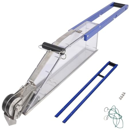 Drywall Taping Tool with Manual Dispenser and Cutter Wheel for Seam Finishing and Patching