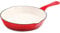 Crock Pot Artisan 8 Inch Enameled Cast Iron Round Skillet, Scarlet Red