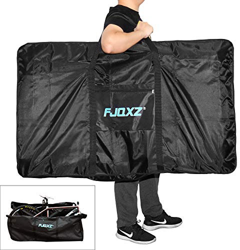 CamGo Borsa da viaggio pieghevole per bicicletta, borsa da trasporto per bici da 26 pollici (nero, 66 cm)