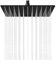 Midanya Cabezal de ducha de lluvia de 10 pulgadas, color negro mate, 25,4 cm, cuadrado, acero inoxidable, cabezal de ducha de alta presión, cabezal de ducha de lluvia de 1/16 pulgadas, cascada