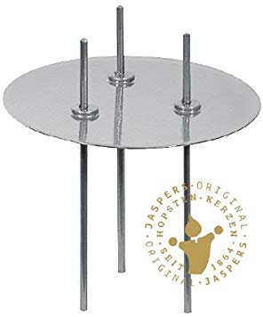 Kerzenhalter Kerzen-Brennstopp, Sicherheits Kerzen von Ø 50-60 mm kurzer Draht Silber, 1 Stück