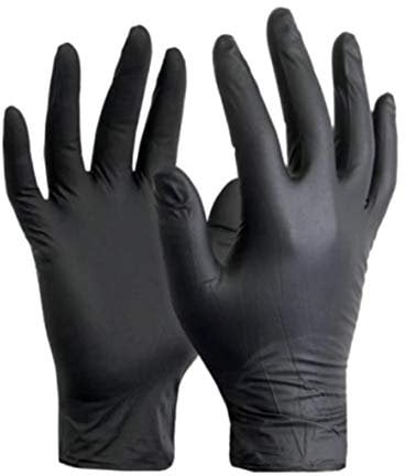 Würth Einweghandschuhe, puderfrei, Nitril, Schwarz, Größe L, 100 Stück