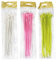 Lurrose 3 Sätze Plastikroller Picks Dauerwellen Nadeln Friseurwerkzeuge Styling-Zubehör für Friseursalon (Weiß Rosa Grün)