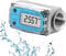Jadeshay Durchflussmesser für Turbinen, Mini Digitaler Durchflussmesser 1 Zoll NPT Gewinde Durchflussmesser für Kraftstoff 15-120L 1(Blau-LLW-25)
