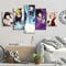 Baobaoshop 5-Teilige Leinwand 5 Leinwand Kunst Hd Anime Poster Bilder Kakashi Naruto Sasuke Zeichentrickfigur Naruto Kunst Schlafzimmer Dekoration GemäLde Rahmenlos-30x40 30x60 30x80cm
