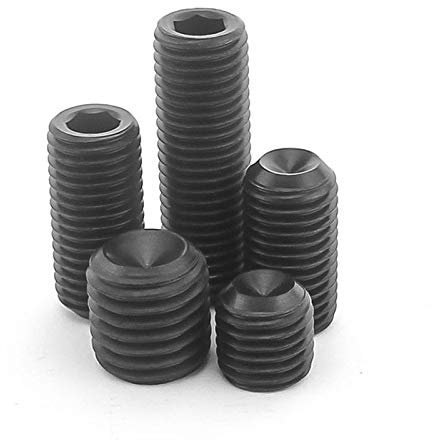 Madenschrauben schwarz, 50 Stück Innensechskant Edelstahl Innensechskant Madenschrauben Befestigungselemente, verschiedene metrische Gewinde (M6*8mm)