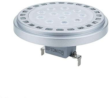 Optonica - Bombilla LED G53 AR111 (12 W, equivalente a 80 W), color blanco natural 4500 K
