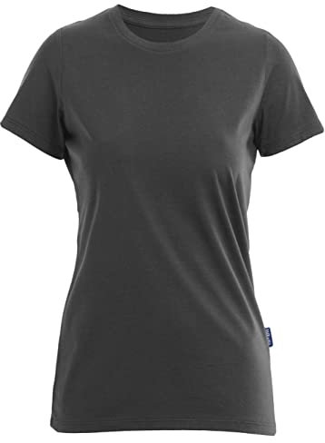 HRM Damen Luxury Round F T-Shirt, Darkgrey, XS