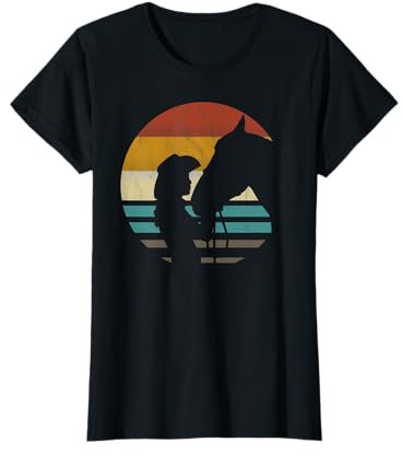 Westernreiten Western Reiter Reiten Retro Vintage T-Shirt