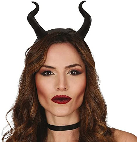 FIESTAS GUIRCA - Hörner Dämon Mützen, Masken und Partyzubehör, Schwarz (GUI26722)